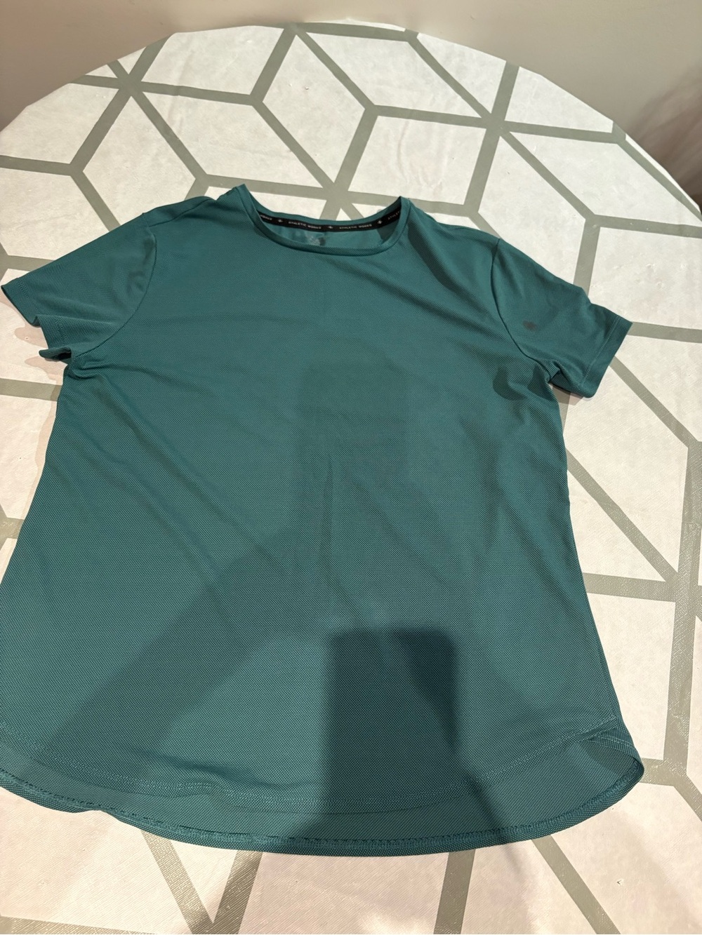 3/15$ Athletic Works Teal Short Sleeve Performance Top
